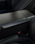 Cybertruck Center Console Armrest & Rear Display Overlay Kit (2 Pieces) - Real Molded Carbon Fiber