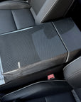 Cybertruck Center Console Armrest & Rear Display Overlay Kit (2 Pieces) - Real Molded Carbon Fiber