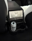 2026+ | Model Y Juniper Refreshed Backseat Screen Display Overlay with Hidden Folding Cup Holders