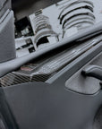 Model 3 & Y Extended Front Door Panel Overlays (Version 2.0) - Real Dry Molded Carbon Fiber