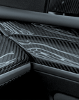 Model 3 & Y Extended Front Door Panel Overlays (Version 2.0) - Real Dry Molded Carbon Fiber