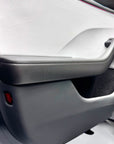 2024+ | Model 3 Highland Refreshed "Plain Weave" (Performance Look) Front & Rear Lower Door Armrest Overlays (4 Pieces) - Real Dry Molded Carbon Fiber