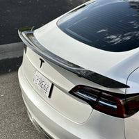 Model 3 Colossal Rear Wing Spoiler - Real Molded Carbon Fiber