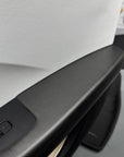 2024+ | Model 3 Highland Refreshed "Plain Weave" (Performance Look) Front & Rear Lower Door Armrest Overlays (4 Pieces) - Real Dry Molded Carbon Fiber