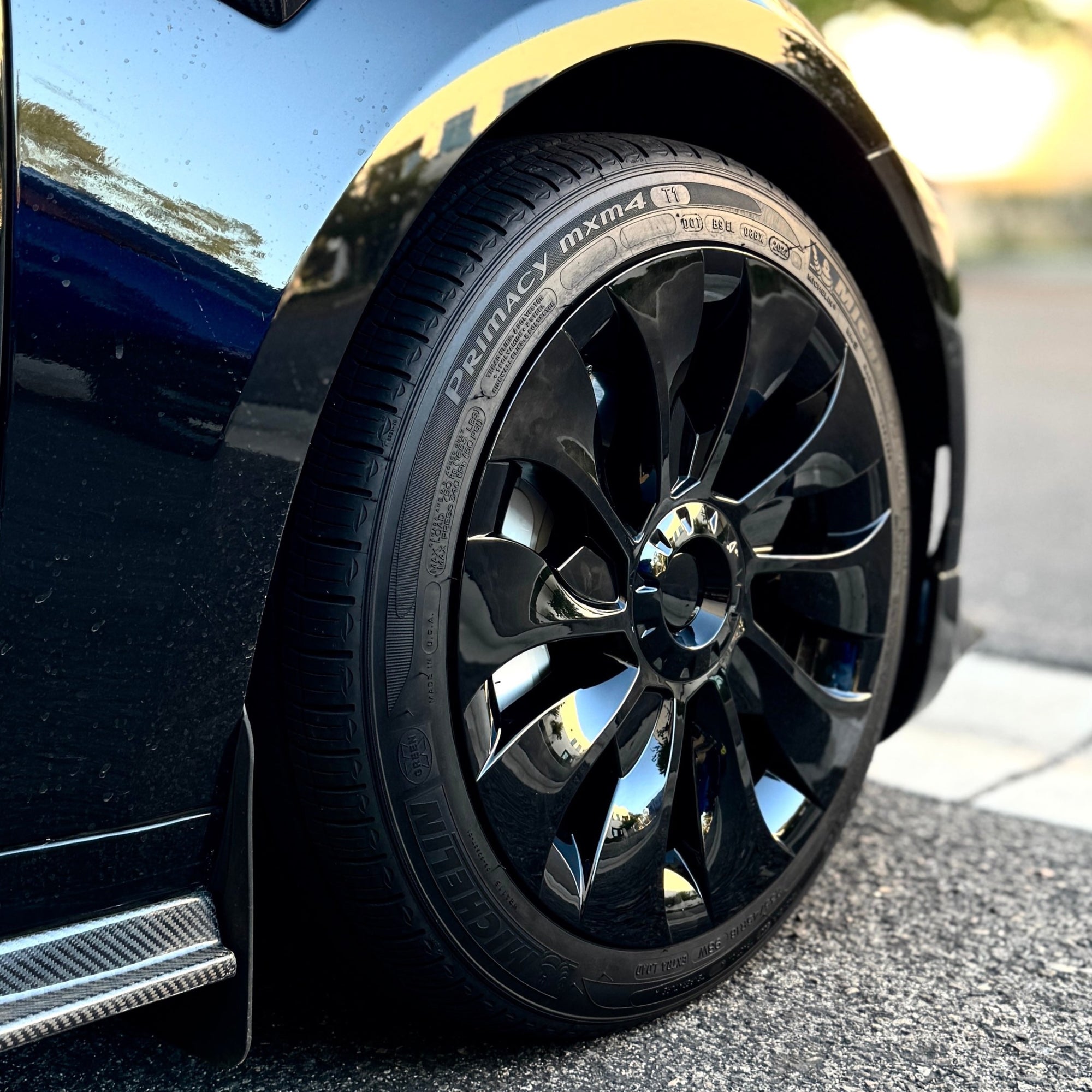 2017-2023 | Model 3 18" Aero Wheel Hub Cap Cover - Turbine Style (Set of 4)