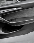 2020-2025 | Model Y Front & Rear Door Armrest Overlays (4 Pieces) - Real Dry Molded Carbon Fiber