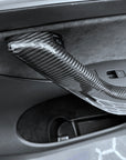 2020-2025 | Model Y Front & Rear Door Armrest Overlays (4 Pieces) - Real Dry Molded Carbon Fiber