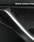 2020-2025 | Model Y Front & Rear Door Armrest Overlays (4 Pieces) - Real Dry Molded Carbon Fiber