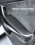 2020-2025 | Model Y Front & Rear Door Armrest Overlays (4 Pieces) - Real Dry Molded Carbon Fiber