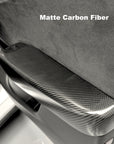2020-2025 | Model Y Front & Rear Door Armrest Overlays (4 Pieces) - Real Dry Molded Carbon Fiber