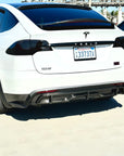 2022+ | Model X Colossal Rear Replacement Diffuser - Real Dry Molded Carbon Fiber