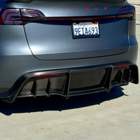 Model Y Colossal Rear Replacement Diffuser - Real Dry Molded Carbon Fiber