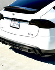 2022+ | Model X Colossal Rear Replacement Diffuser - Real Dry Molded Carbon Fiber