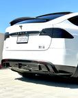 2022+ | Model X Colossal Rear Replacement Diffuser - Real Dry Molded Carbon Fiber