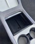 Model 3 & Y Center Console Sliding Tray Fully Flocked with Access Hole (Gen. 2)