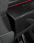 Cybertruck Lower Front Dashboard Overlay - Real Dry Molded Carbon Fiber
