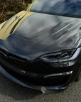 2021+ | Model X Viento Robot Hood - Dual Layer with Xpel Clear Bra- Dry Molded Carbon Fiber