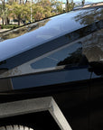 Cybertruck A-Pillar Full Corner Window Overlay (1 Pair) - Real Dry Molded Carbon Fiber