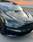 2021+ | Model X Viento Robot Hood - Dual Layer with Xpel Clear Bra- Dry Molded Carbon Fiber