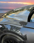 2021+ | Model X Viento Robot Hood - Dual Layer with Xpel Clear Bra- Dry Molded Carbon Fiber