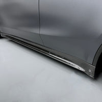 Model Y Colossal Side Skirt Overlays - Real Dry Molded Carbon Fiber