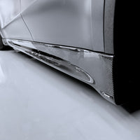 Model Y Colossal Side Skirt Overlays - Real Dry Molded Carbon Fiber