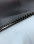 2020+ | Model Y Colossal Side Skirt Overlays - Real Dry Molded Carbon Fiber