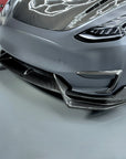 2020-2025 | Model Y Colossal Front Lip Overlay Spoiler - Real Dry Molded Carbon Fiber