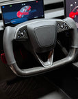 2026+ | Model Y Juniper Carbon Fiber Heated Yoke Steering Wheel Upgrade – Real Molded Carbon Fiber