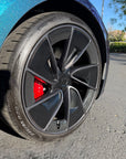 2024+ | Model 3 Performance 20" Warp Wheel Carbon Fiber Look Outer Rim Spoke PPF Overlay - 20 Piece Kit