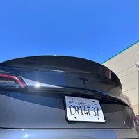 Model 3 Razzo Plus Spoiler - Real Molded Carbon Fiber