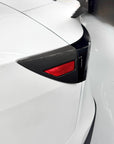 2026+ | Model Y Juniper Refreshed Charging Port Overlay (1 Pair) - Real Molded Carbon Fiber