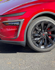 2026+ | Model Y Juniper Refreshed Foglight Canards/Eyelids (1 Pair) - Real Molded Carbon Fiber