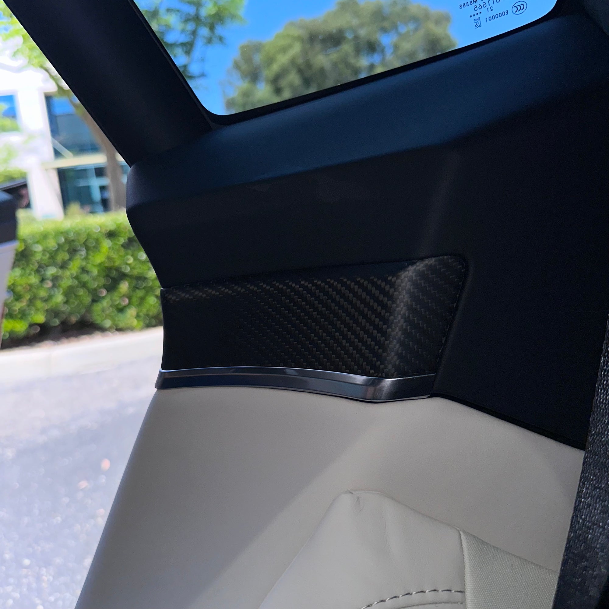 Model S & X Interior Upgrade Kit "Go Plaid" (9 & 12 Piece Kit) - Real Molded Carbon Fiber - Goodbye Wood