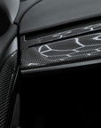 Model 3 & Y* Mid-Upper Dashboard Core Overlay - Real Dry Molded Carbon Fiber