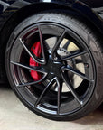 2024+ | Model 3 Performance 20” Warp Wheel Carbon Fiber Outer Rim Spoke Inserts - 20 Piece Kit