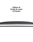 2024+ | Model 3 Highland Refreshed "Plain Weave" (Performance Look) Dashboard Replacement Kit (3 Piece Options) - Real Dry Molded Carbon Fiber