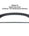 2024+ | Model 3 Highland Refreshed "Plain Weave" (Performance Look) Dashboard Replacement Kit (3 Piece Options) - Real Dry Molded Carbon Fiber