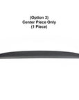 2024+ | Model 3 Highland Refreshed "Plain Weave" (Performance Look) Dashboard Replacement Kit (3 Piece Options) - Real Dry Molded Carbon Fiber