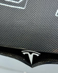 2021+ | Model S Viento Robot Hood - Dual Layer with Xpel Clear Bra - Dry Molded Carbon Fiber