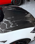2021+ | Model S Viento Robot Hood - Dual Layer with Xpel Clear Bra - Dry Molded Carbon Fiber