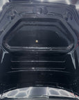 2021+ | Model S Viento Robot Hood - Dual Layer with Xpel Clear Bra - Dry Molded Carbon Fiber