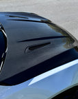 2021+ | Model S Viento Robot Hood - Dual Layer with Xpel Clear Bra - Dry Molded Carbon Fiber