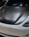 2020-2025 | Model Y Viento Formula One Hood - Dual Layer with Xpel Clear Bra- Real Molded Carbon Fiber