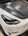 2017-2023 | Model 3 Viento Robot Hood - Dual Layer with Xpel Clear Bra- Real Molded Carbon Fiber