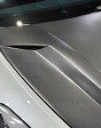 2017-2023 | Model 3 Viento Robot Hood - Dual Layer with Xpel Clear Bra- Real Molded Carbon Fiber