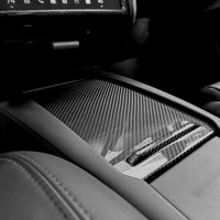 2012-2020 | Model S & X Center Console Sliding Drawer Overlay - Real Molded Carbon Fiber