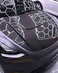2020-2025 | Model Y Viento Formula One Hood - Dual Layer with Xpel Clear Bra- Real Molded Carbon Fiber