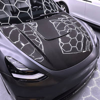 Model Y Viento Formula One Hood - Dual Layer with Xpel Clear Bra- Real Molded Carbon Fiber