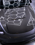 2020-2025 | Model Y Viento Formula One Hood - Dual Layer with Xpel Clear Bra- Real Molded Carbon Fiber